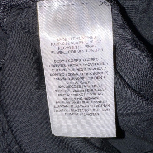 Lauren Ralph Lauren Wide Leg Cropped Stretchy Button Casual Jumpsuit Size S GUC - Picture 11 of 14